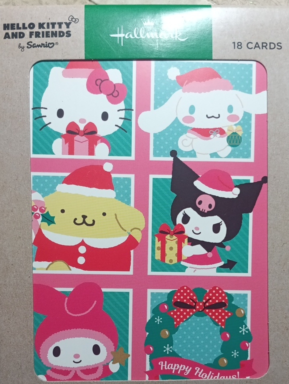 Hello Kitty Christmas Cards 2 Packs